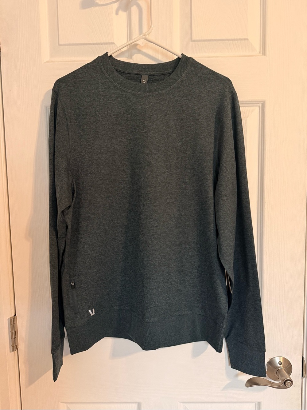 NWT Vuori Ponto Performance Crew Sweatshirt Deep Sea Heather Men’s Medium